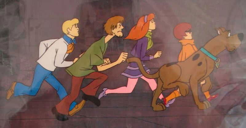 Hanna Barbera Whole Scooby Doo Gang Running Original Multi Production 6548